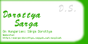 dorottya sarga business card
